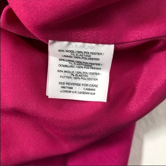 J. Crew Pink Tiered Ruffles Wool Skirt 10P - Picture 4 of 5